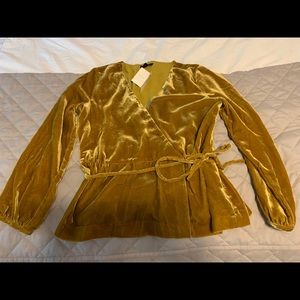 Jcrew vintage gold top